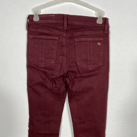 RAG&BONE Skinny Jeans in Burgundy size 25 - Picture 11 of 16